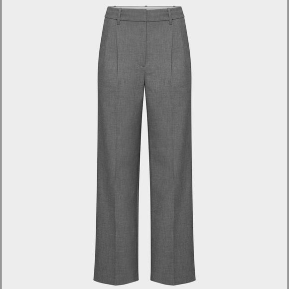 Aritzia Effortless Pants Size 4 in Heather Charcoal NWT - Picture 1 of 10